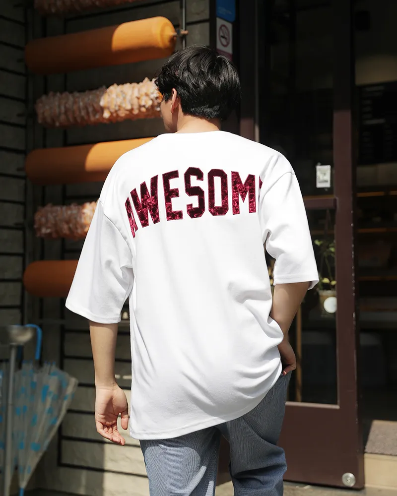 AWESOMEハーフスリーブTシャツ・全2色 | 詳細画像13