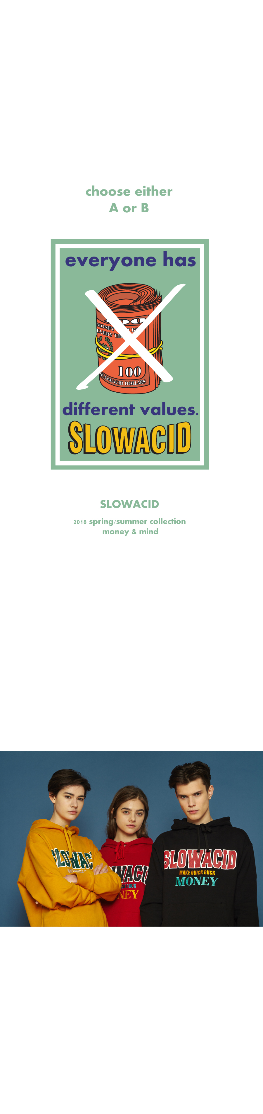 *SLOWACID*ユニセックスバーティカルロゴキャップ(ブラック) | 詳細画像2