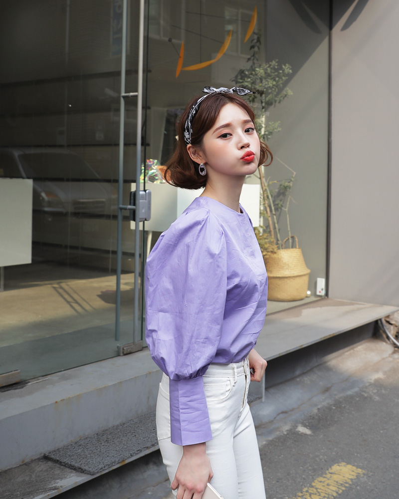 deicy - (今季/完売)deicy♡バックボタンパフスリーブブラウスの