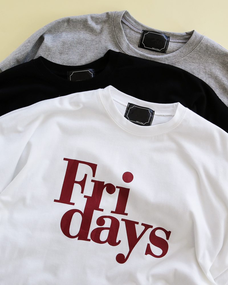 Fri days半袖Tシャツ・全3色 | 詳細画像9