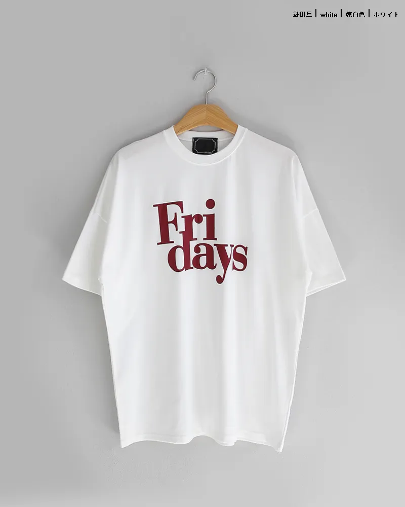 Fri days半袖Tシャツ・全3色 | 詳細画像18