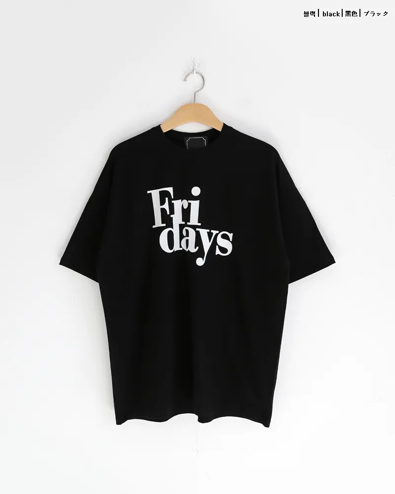 Fri days半袖Tシャツ・全3色 | 詳細画像19