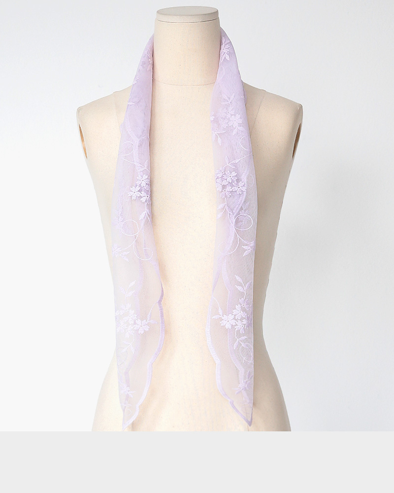 フラワー刺繍シアースカーフ・全6色 | DHOLIC PLUS | 詳細画像20