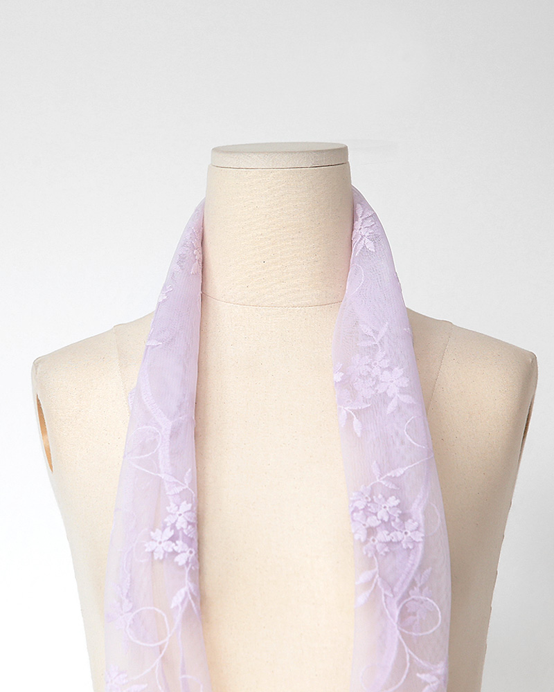フラワー刺繍シアースカーフ・全6色 | DHOLIC PLUS | 詳細画像25