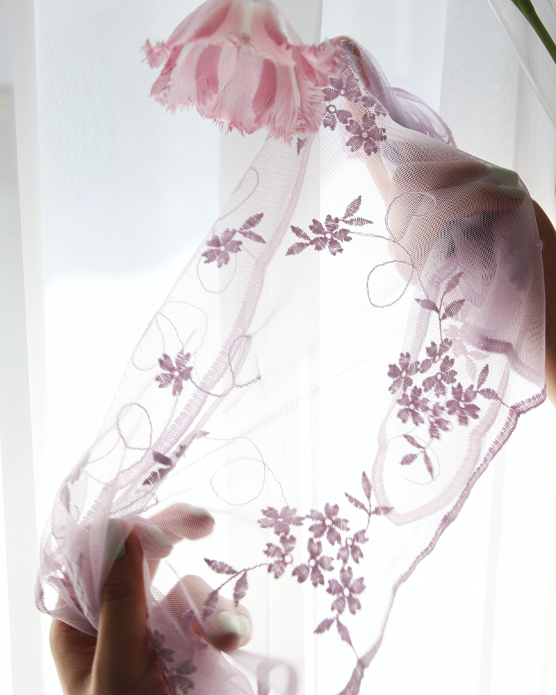 フラワー刺繍シアースカーフ・全6色 | DHOLIC PLUS | 詳細画像3