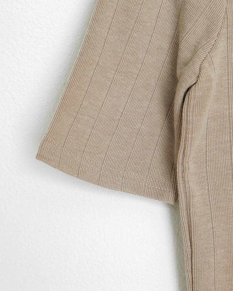 ショートスリーブリブTシャツ・全4色 | DHOLIC | 詳細画像24