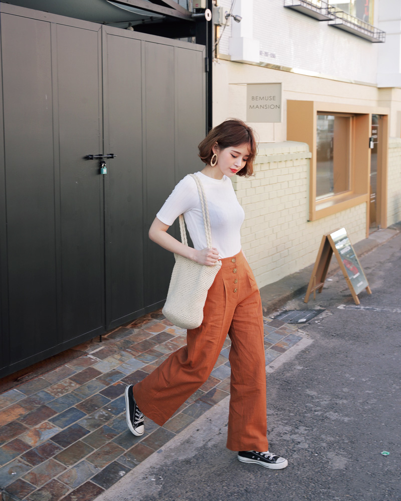 ショートスリーブリブTシャツ・全4色 | DHOLIC | 詳細画像7