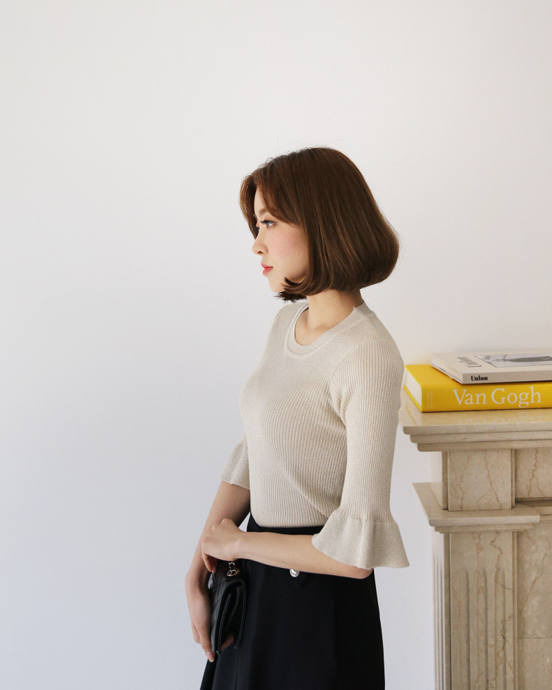 ラッフルスリーブグリッターニット・全2色 | DHOLIC PLUS | 詳細画像20