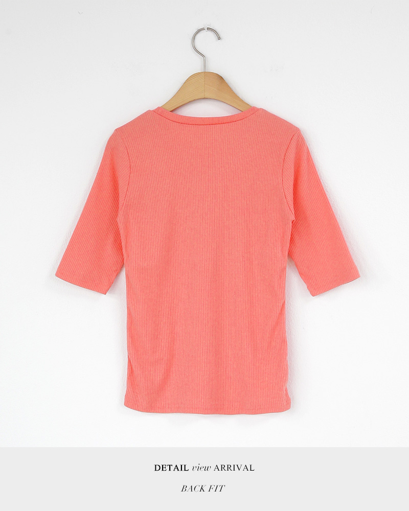 ハーフスリーブリブTシャツ・全6色 | DHOLIC | 詳細画像39
