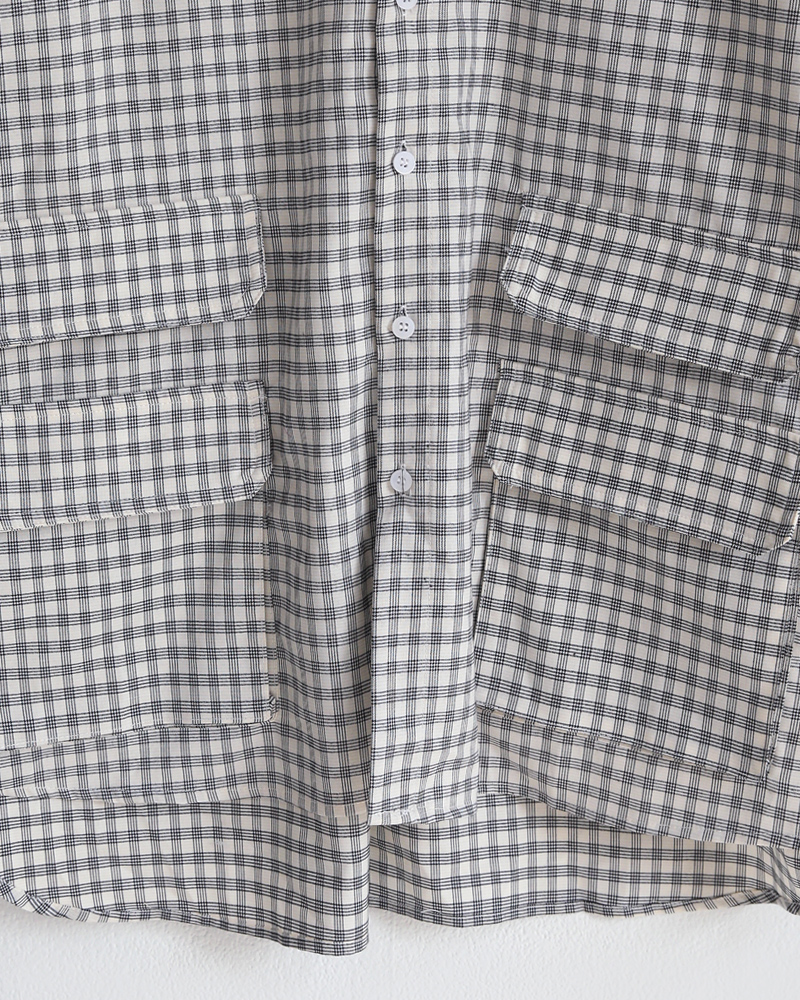 ダブルフラップポケットチェックシャツ・全1色 | 詳細画像26