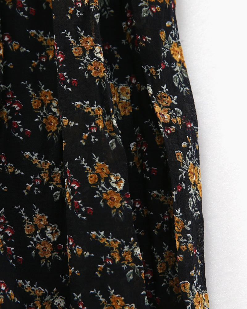 リンクル花柄ロングスカート・全2色 | DHOLIC | 詳細画像25