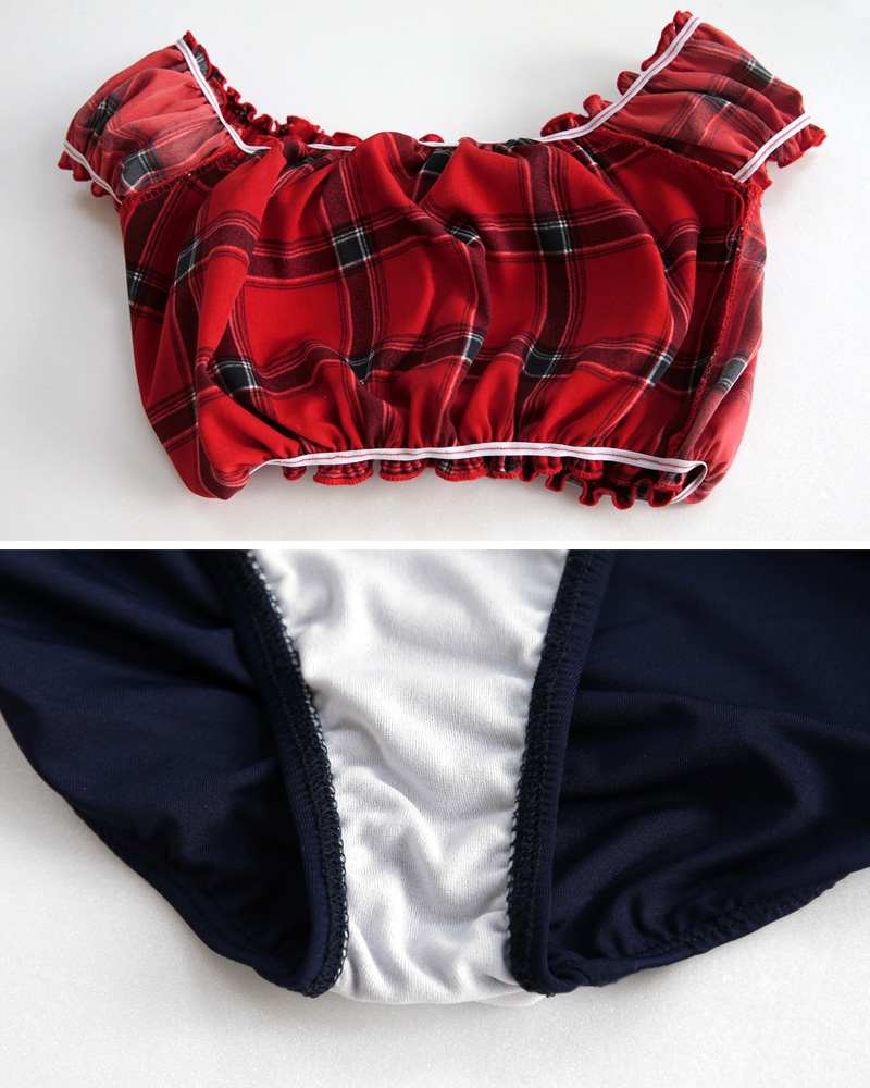 ヘアスカーフSETシャーリングチェックビキニ・全3色 | DHOLIC | 詳細画像41