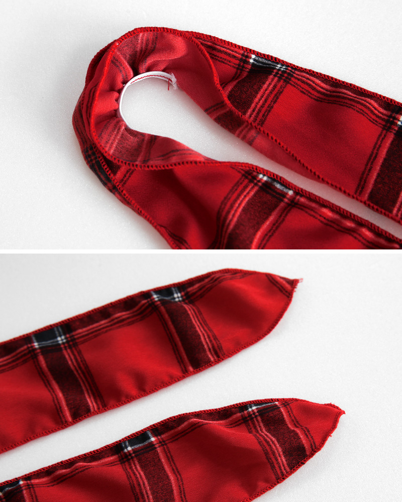 ヘアスカーフSETシャーリングチェックビキニ・全3色 | DHOLIC | 詳細画像42