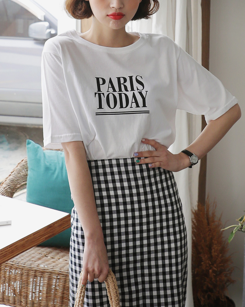 PARIS TODAYラウンドTシャツ・全3色 | DHOLIC | 詳細画像6