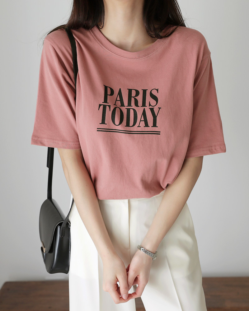 PARIS TODAYラウンドTシャツ・全3色 | DHOLIC | 詳細画像24