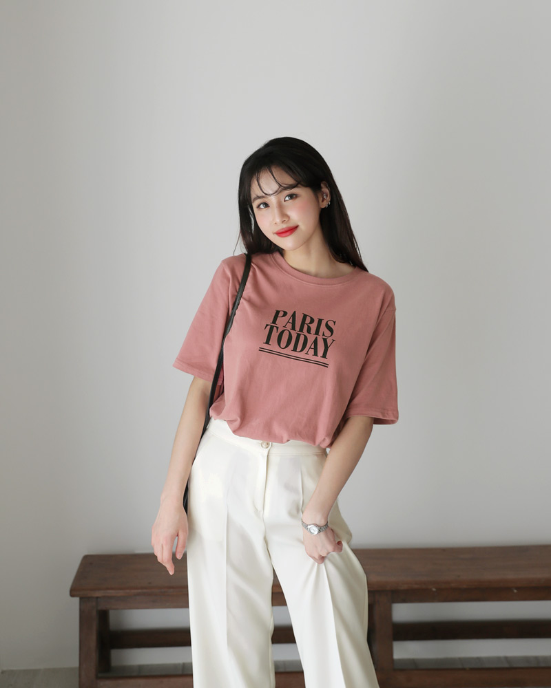 PARIS TODAYラウンドTシャツ・全3色 | DHOLIC | 詳細画像26