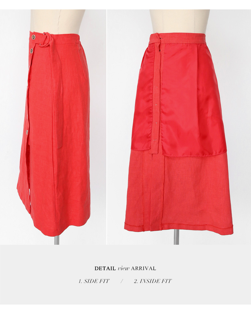 サイドベルトボタンスカート・全2色 | DHOLIC PLUS | 詳細画像20