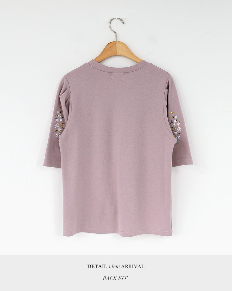 フラワー刺繍パフスリーブTシャツ・全2色 | DHOLIC | 詳細画像20