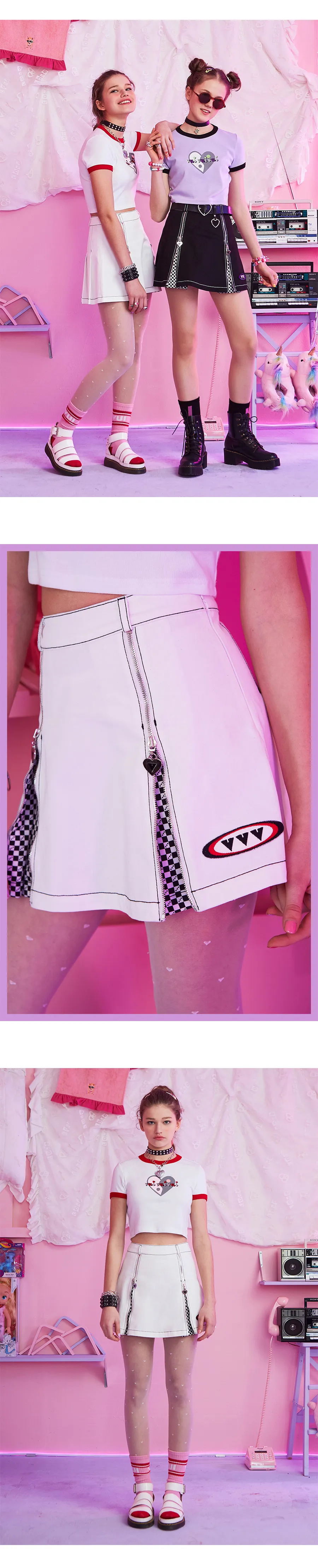 *VVV*ホワイトロゴチェスプリーツスカート | 詳細画像6