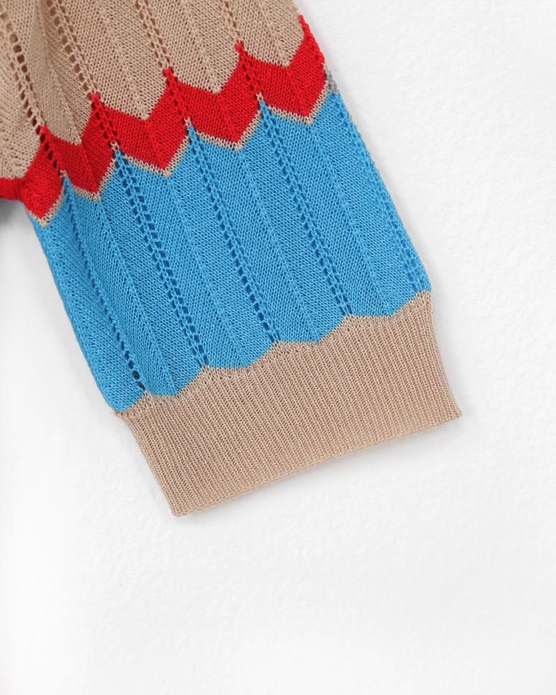 Vネックジグザグ配色ニット・全3色 | DHOLIC PLUS | 詳細画像28