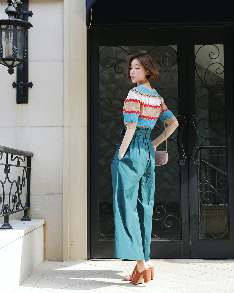 Vネックジグザグ配色ニット・全3色 | DHOLIC PLUS | 詳細画像9