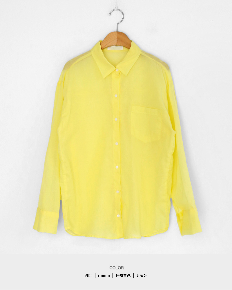 ワンポケットコットンシャツ・全6色 | DHOLIC | 詳細画像29