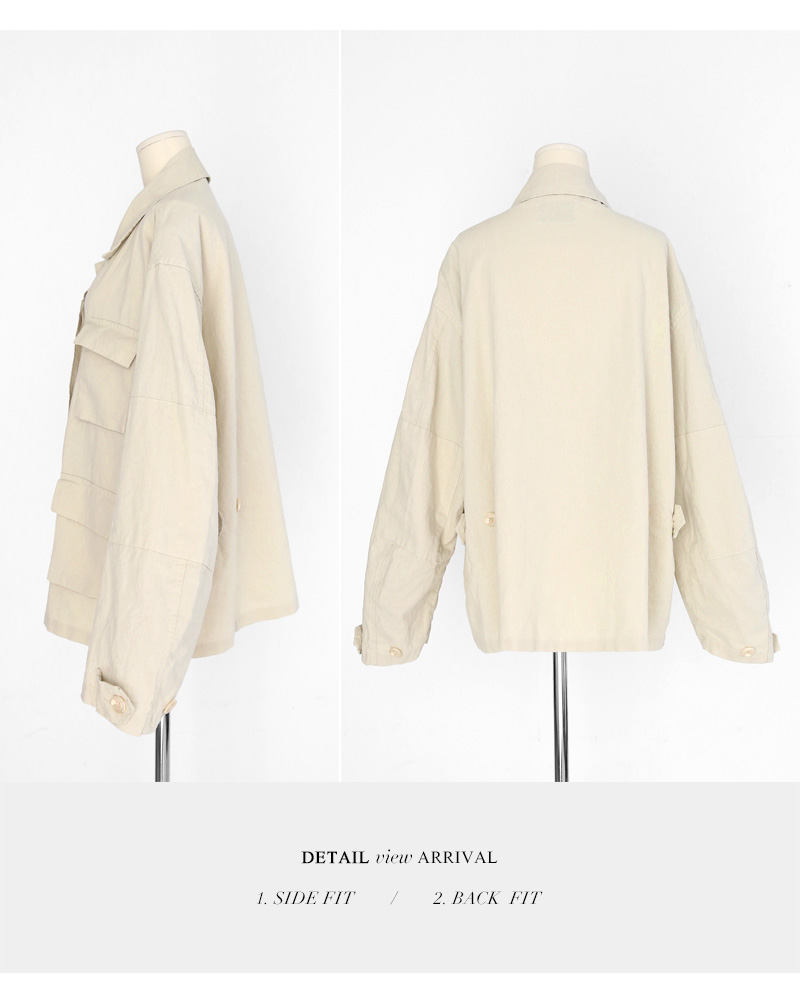 リネン混フラップポケットジャケット・全2色 | DHOLIC | 詳細画像28