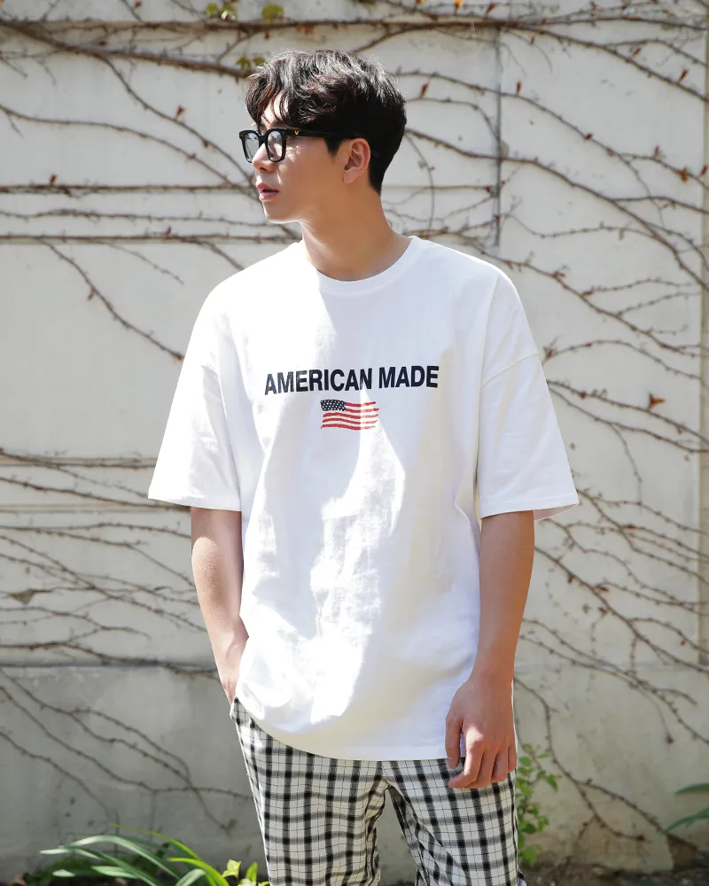 AMERICAN MADEコットンTシャツ・全4色 | 詳細画像8