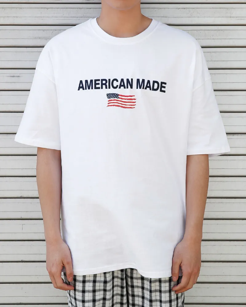AMERICAN MADEコットンTシャツ・全4色 | 詳細画像10
