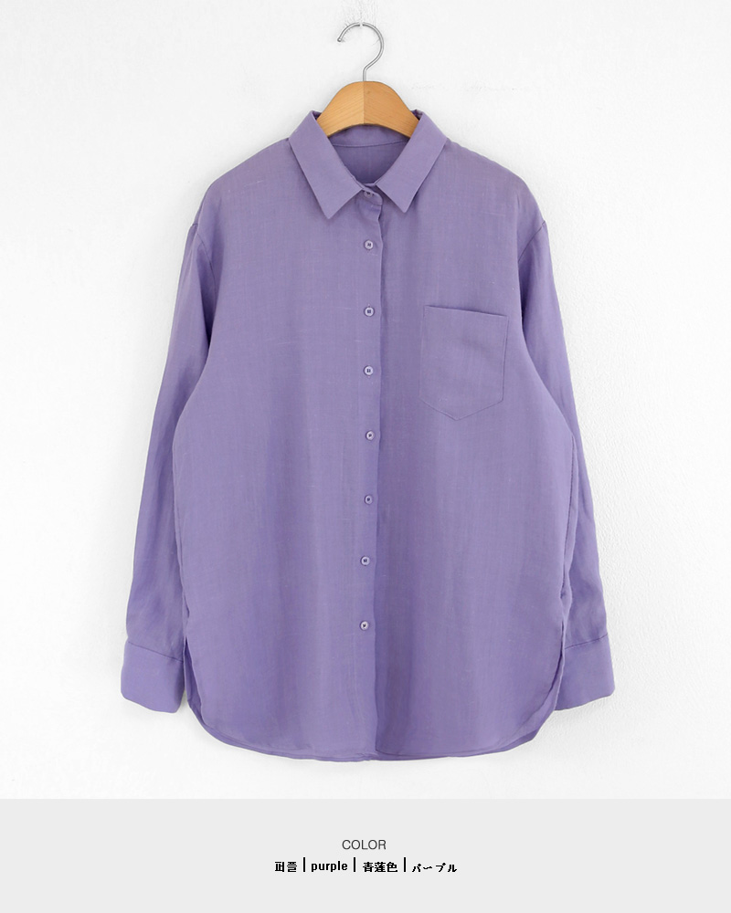 リネンワンポケットシャツ・全5色 | DHOLIC | 詳細画像31