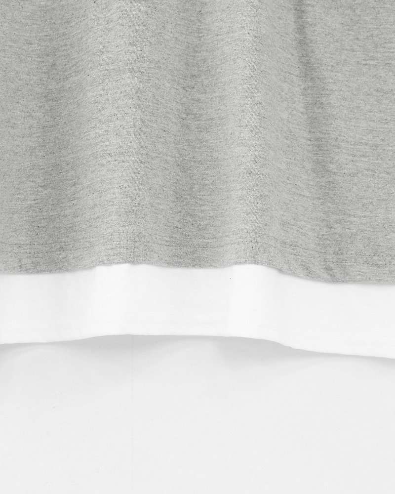 レイヤードヘムTシャツ&ワイドパンツSET・全4色 | DHOLIC | 詳細画像34