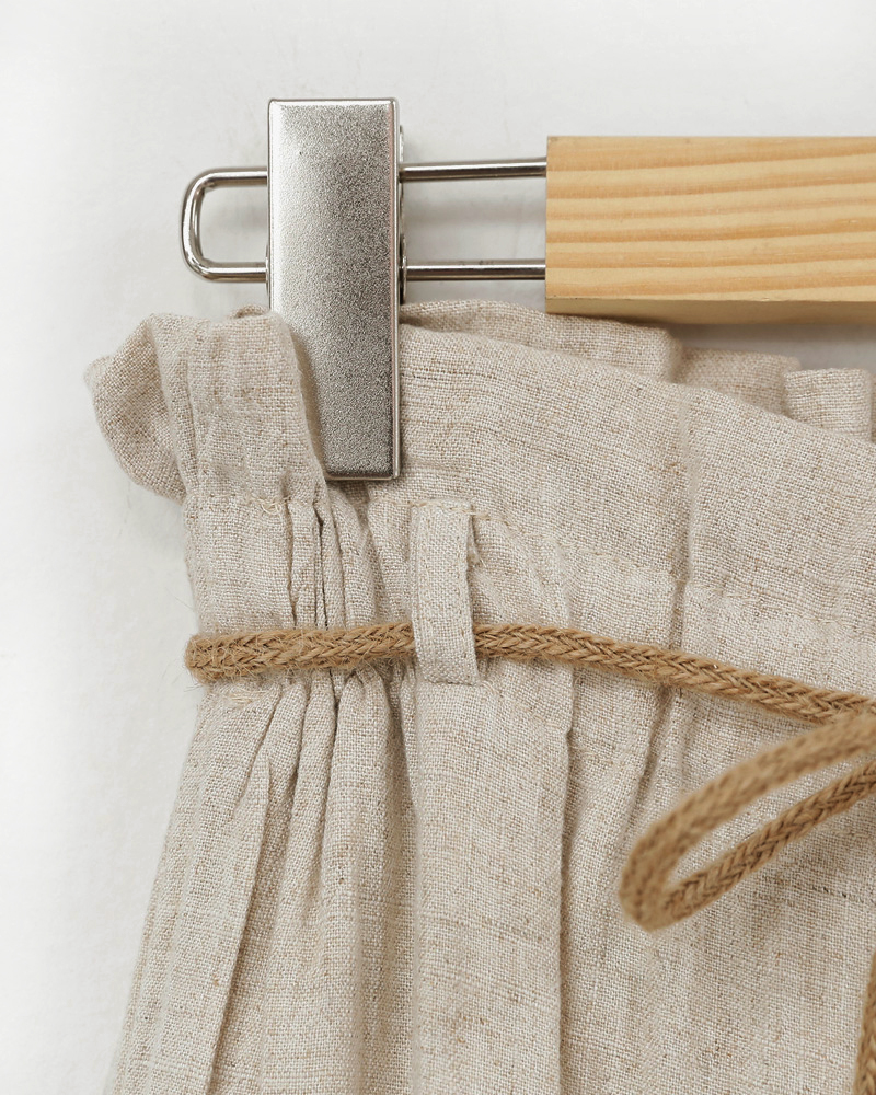 <font color=red><b><人気商品再入荷> </b></font>ストラップSETリネンワイドパンツ・全2色 | DHOLIC | 詳細画像23
