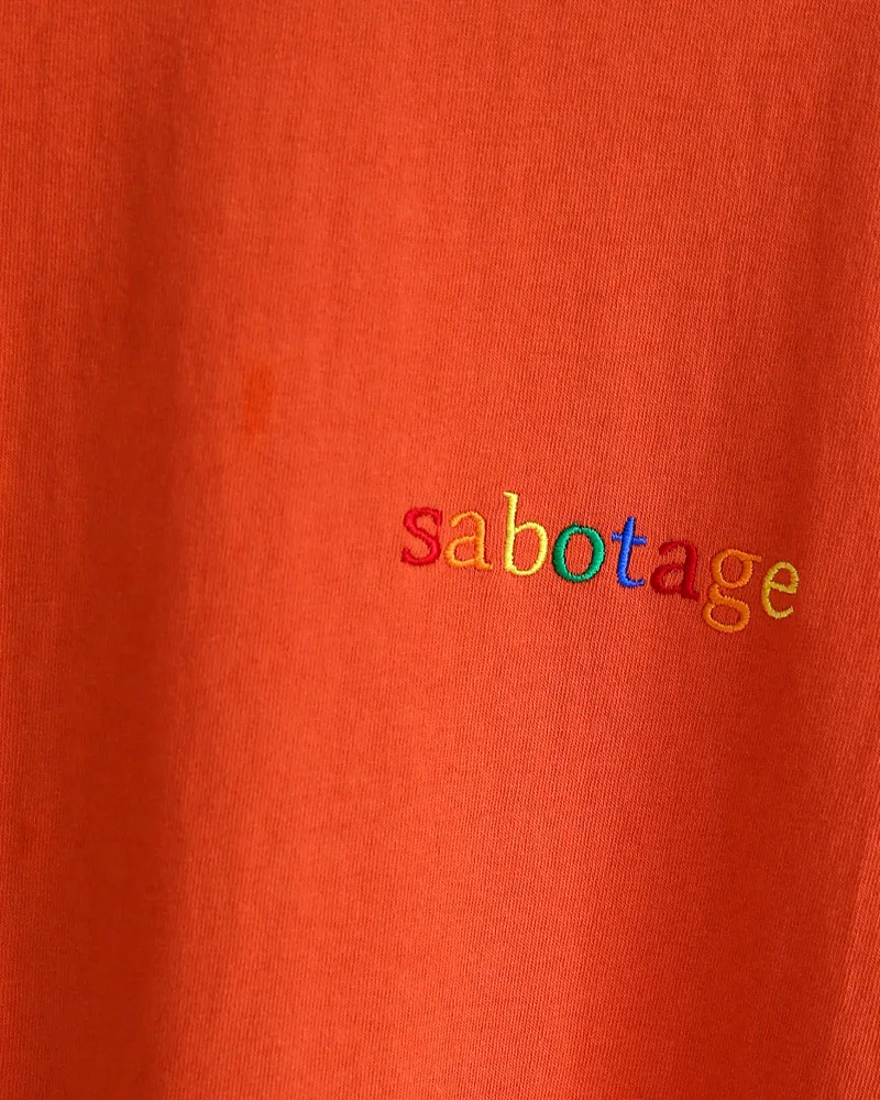 sabotage刺繍コットンTシャツ・全4色 | 詳細画像34
