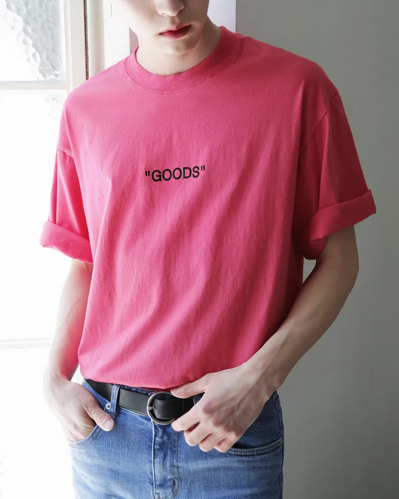 GOODSレタリング半袖Tシャツ・全6色 | 詳細画像3