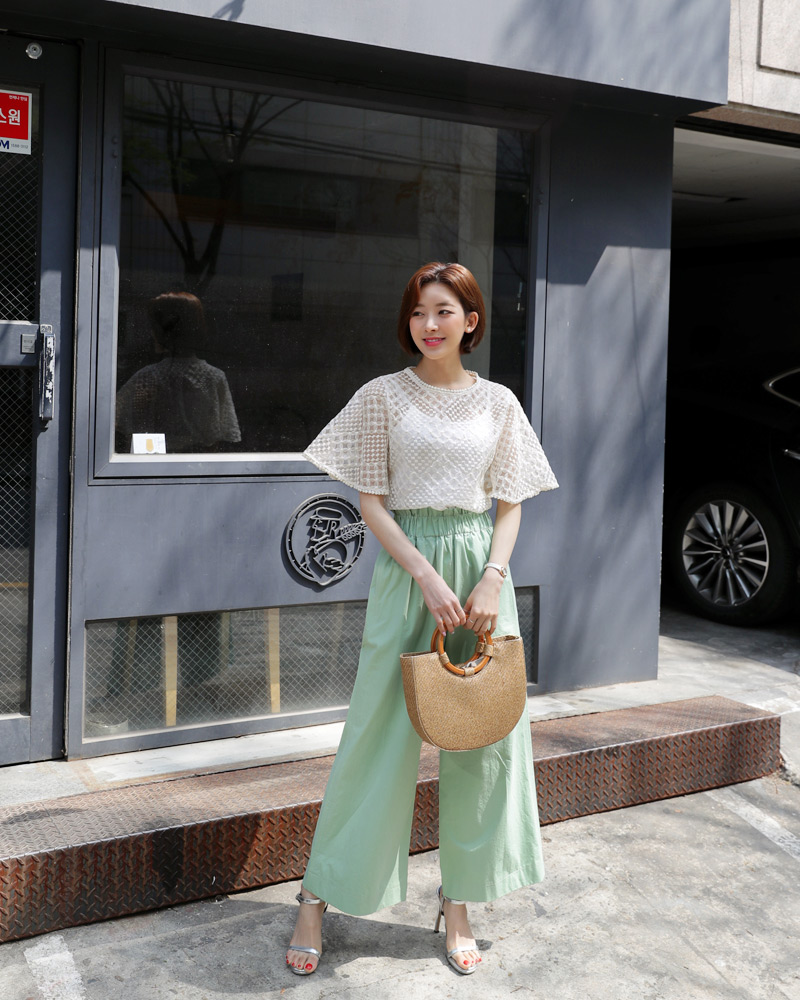 キャミSETフレアスリーブレースブラウス・全1色 | DHOLIC PLUS | 詳細画像20