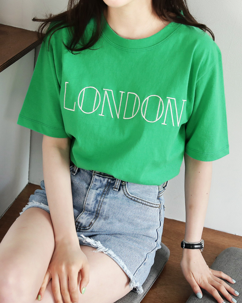 LONDON刺繍Tシャツ・全4色 | DHOLIC | 詳細画像2