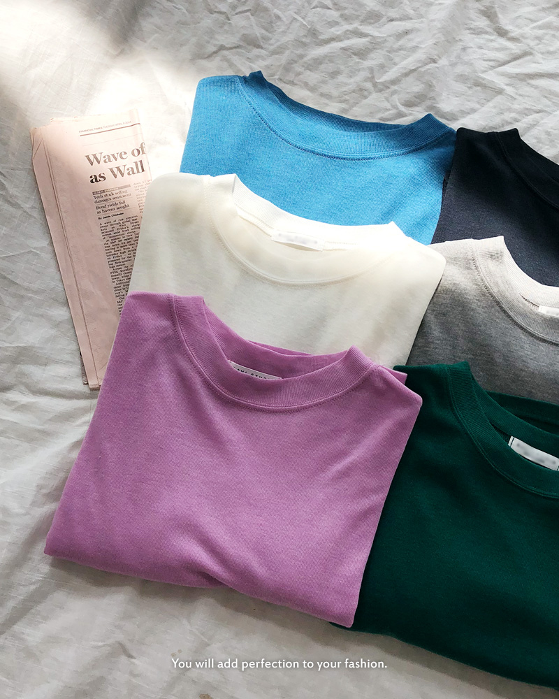 テンセル混ハーフスリーブTシャツ・全6色 | DHOLIC | 詳細画像21