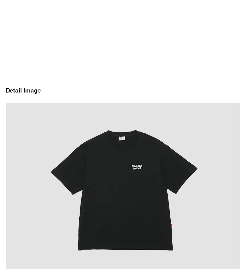 *Default*セーブザプラネットTシャツ(ブラック) | 詳細画像4