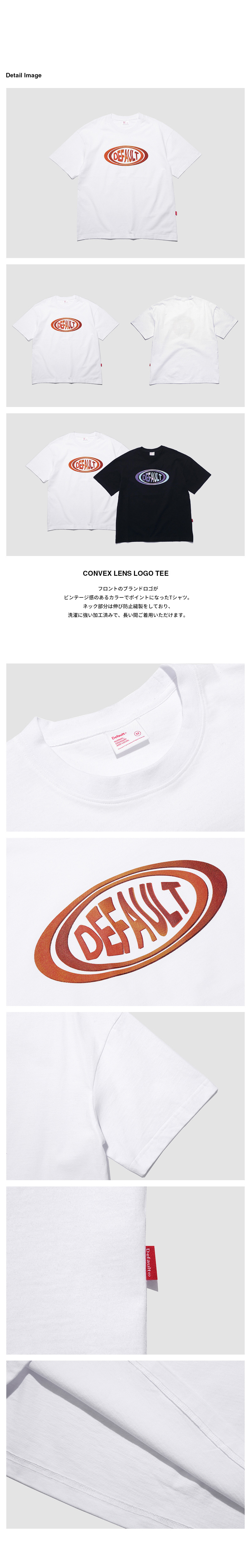 *Default*CONVEX LENSロゴTシャツ(ホワイト) | 詳細画像6