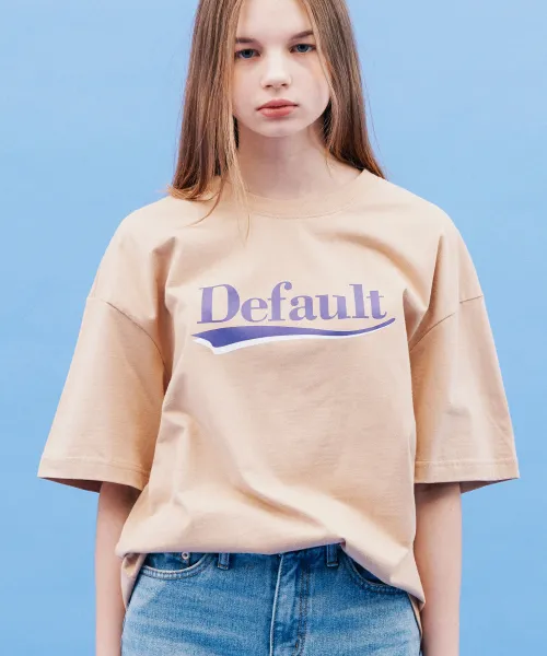 *Default*カラーバーロゴTシャツ(ベージュ) | 詳細画像1