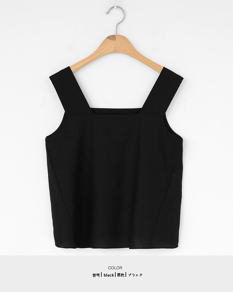 リネン混スクエアスリーブレス&ワイドパンツSET・全4色 | DHOLIC | 詳細画像41