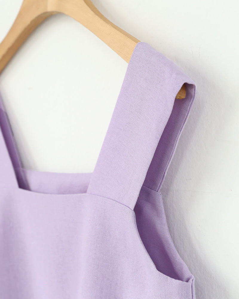 リネン混スクエアスリーブレス&ワイドパンツSET・全4色 | DHOLIC | 詳細画像52