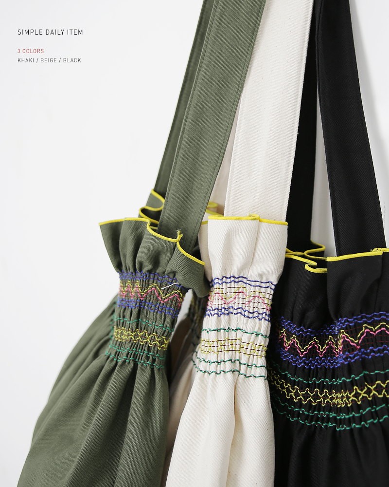 刺繍シャーリングバッグ・全3色 | DHOLIC | 詳細画像11