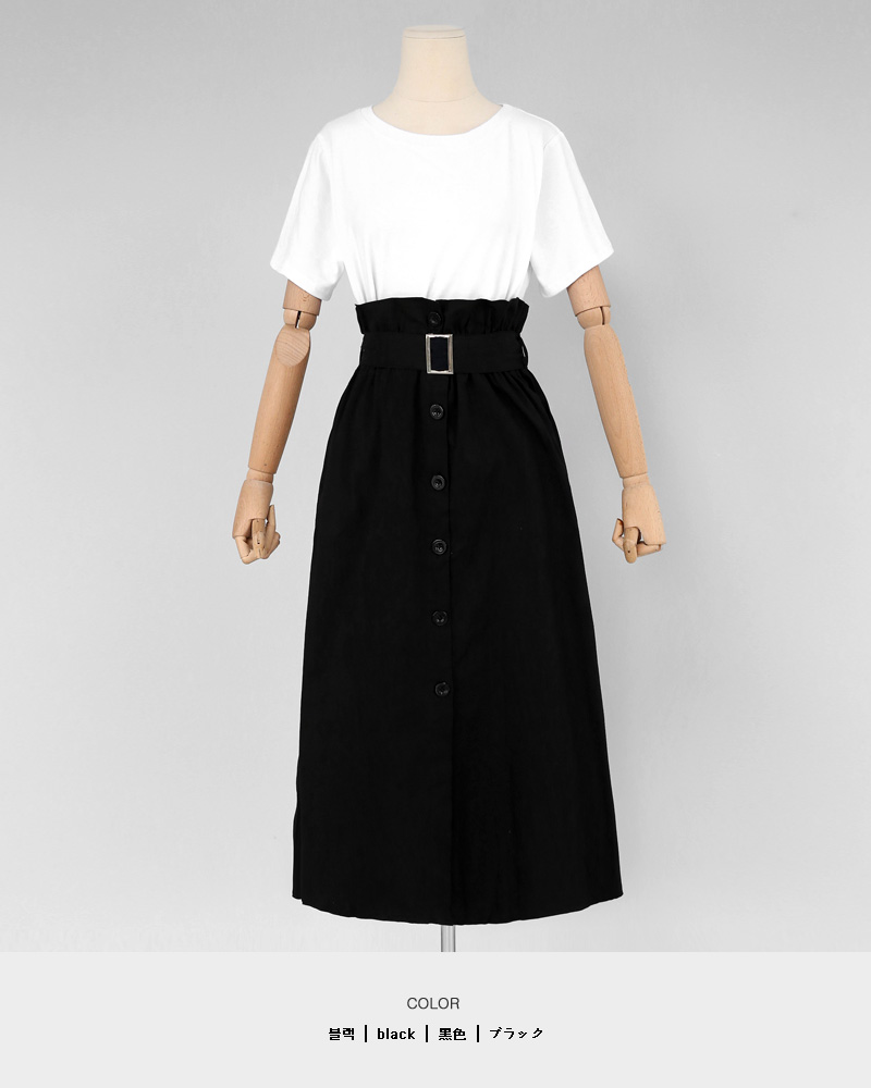 2TYPEベルト付スカート&TシャツSET・全2色 | DHOLIC | 詳細画像17