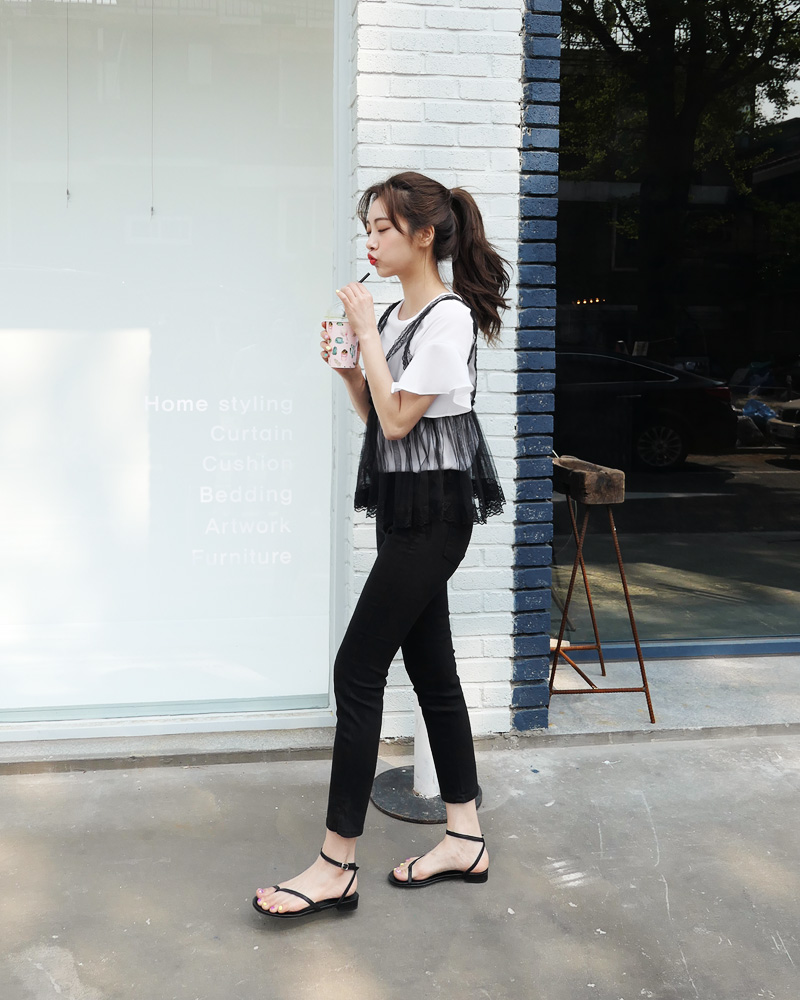 ラウンドラッフルスリーブブラウス・全5色 | DHOLIC | 詳細画像24