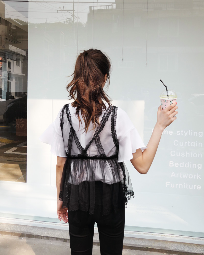 ラウンドラッフルスリーブブラウス・全5色 | DHOLIC | 詳細画像26