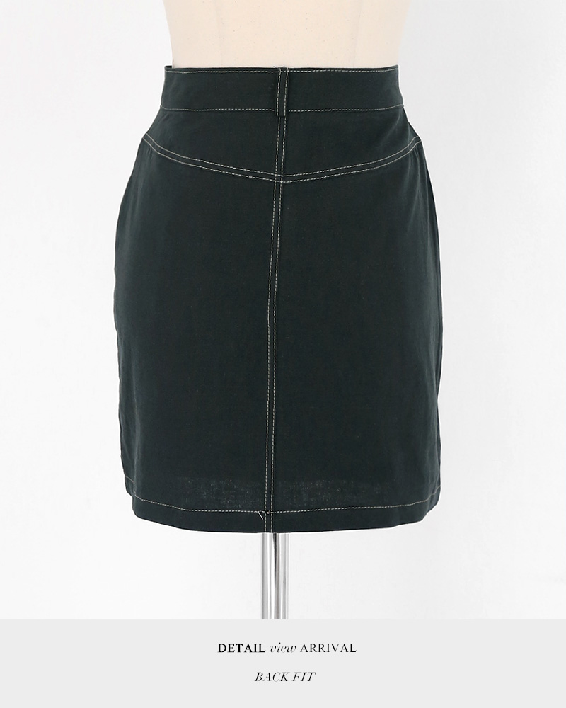 リネン混ツーポケットジャケット&タイトミニスカートSET・全2色 | DHOLIC | 詳細画像28