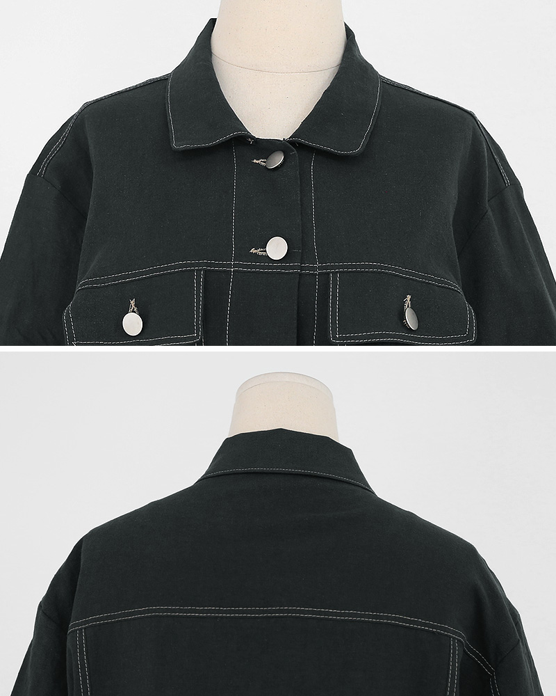 リネン混ツーポケットジャケット&タイトミニスカートSET・全2色 | DHOLIC | 詳細画像30