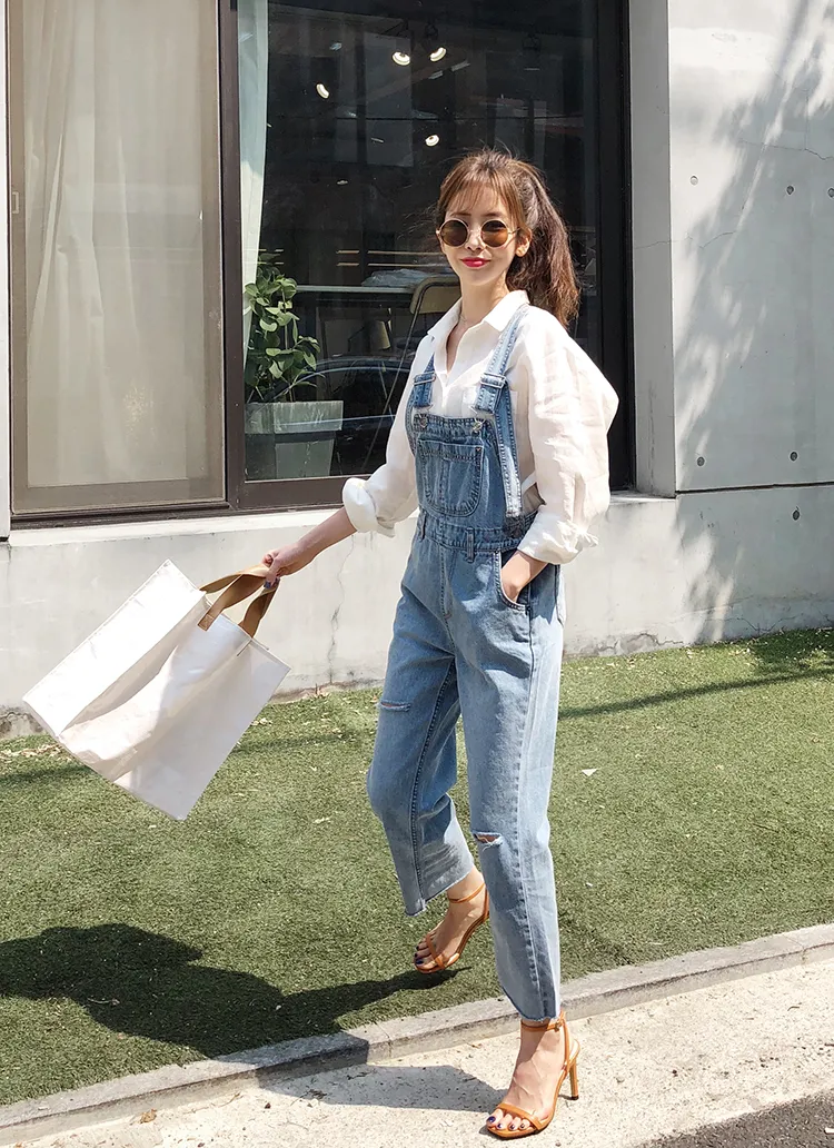 カットオフデニムサロペット・全1色 | DHOLIC | 詳細画像1