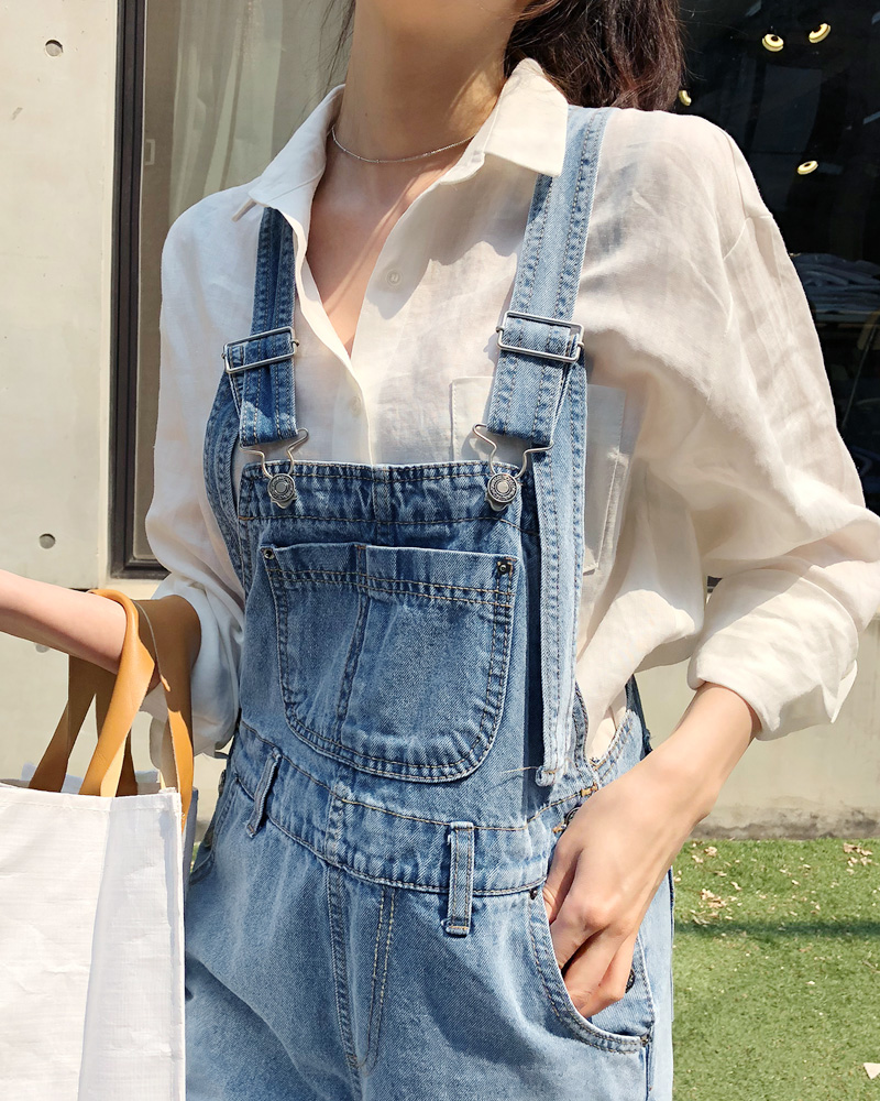 カットオフデニムサロペット・全1色 | DHOLIC | 詳細画像9